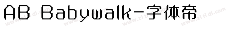 AB Babywalk字体转换